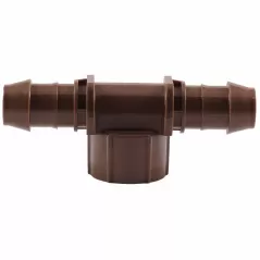 17 mm x 17 mm x 1/2" Barb x FPT XF Series Low Profile Tee | RBXXFFTFA050
