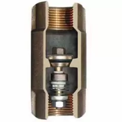 1" FNPT Lead-Free Silicon Bronze Cast 400 psi 500 SB Series 3-7/8" Spring Check Valve | SIM513SB