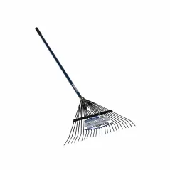 54" Blue, Powder Coated Aluminum Handle 24" Blade Spring 24 Tine ProGrade Brace Rake | STR40924