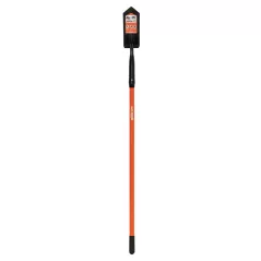 4" Blade 11 ga Orange Professional Grade Fiberglass Handle Trenching/Cleanout 35 Degrees Angle Head Shovel | STR89134