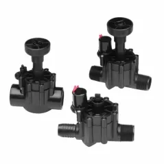 1" MNPT x Insert Barb Black Glass-Filled Zytel 20 - 150 psi 254 Series Straight Electric In-Line with Flow Control Globe Valve | TOL2541604