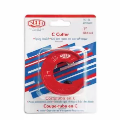 1" Red Spring Loaded Low Clearance For Cutting Copper L&M; CTS CPVC Tubing Cutter | REETC1SL