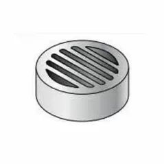 3" Round White Drain Grate | SDPGR030