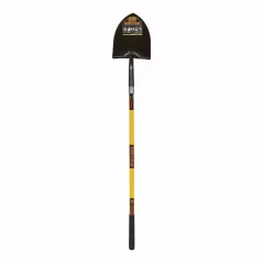 9.5" x 11.5" Blade Premium Fiberglass Handle Round Forward Turned Step Point Shovel | STR49770