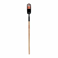 4" Tempered Steel Blade 14 ga Precision Lathe Turned American Ash Wood Handle Trenching/Cleanout Forward Turned Step Open Back Shovel | STR89044