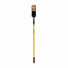 4" Blade 14 ga Yellow Professional Grade Fiberglass Handle Trenching/Cleanout Forward Turned Step 48' Shovel | STR89084