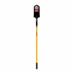 5" Blade 14 ga Yellow Professional Grade Fiberglass Handle Trenching/Cleanout Forward Turned Step 48" Shovel | STR89085