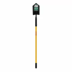 6" Steel Blade 11 ga Yellow Professional Grade Fiberglass Handle Trenching/Cleanout 35 Degrees Angle Head Shovel | STR89126