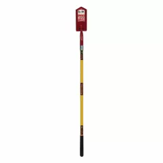 5" Blade 14 ga Yellow Premium Fiberglass Handle 28 Degrees Angle Head Trenching Shovel | STR89275