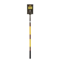 7" x 12" Blade 48" Premium Fiberglass Handle 14 ga Forward Turned Step Garden Spade | STRS605