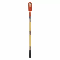 4" Blade 14 ga Yellow Premium Fiberglass Handle 28 Degrees Angle Head Trenching Shovel | STRS709