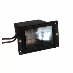4.34" x 3.15" x 2.75" Black High Temperature Polymer For 12 V 20 W Ceramic Bi-Pin G4 T3 Step Lights Half Size Step Light Box | ULSSLB8110BK