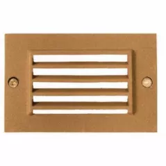 4.5" x 2 .93" Architectural Bronze Polymer For SLB Box Half Step Light Cover | ULSSLC1110AZ
