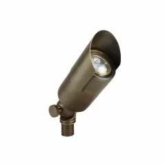8 W GU5.3 MR-16 LED Weathered Brass Solid Cast Brass Valor Knights Series Up Light | UNIVALCNL
