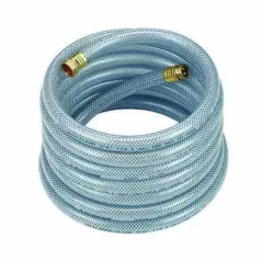 1" FPT/MPT 100' Clear Flexible PVC Medium-Duty Hose | UNDH10100C