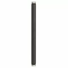 12" Black Polyester Powder Coated Aluminum with 1/2" NPT Schedule 40 Stem