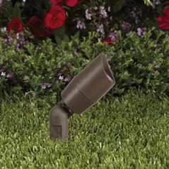 1.5 W 3000K Integrated LED Olde Brass Die-Cast Copper-Free Aluminum Landscape 5014i Series Up and Accent Light | VISGR5014IBSO1W3