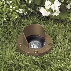 5 W MR-16 LED Standard Granite Die-Cast Copper-Free Aluminum Landscape Series 5261 Model In-Ground with Glare Shield 3 Emitter Well Light | VISGW5261GTWLF3