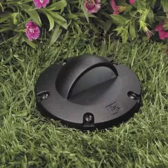20 W Ceramic MR-16 Halogen Standard Black Die-Cast Copper-Free Aluminum Landscape Series 5263 Model In-Ground Border Well Light | VISGW5263B