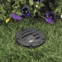 4.5 W MR-16 LED Standard Black Injection Molded Glass-Reinforced Ryton Landscape Series 5270 Model In-Ground Composite with Grate Well Light | VISGW5270B45W36
