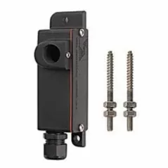 5-5/8" x 1-5/8" x 1-7/8" Black Die-Cast Copper-Free Aluminum For Fixture Mounting Tree Mount Junction Box | VISTM150B