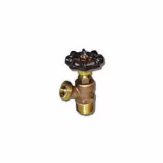 1/2" x 3.74" Hose x MIP/Solder Brass 205F Series Full Flow Angle Spout Boiler Drain | VLZBD005M