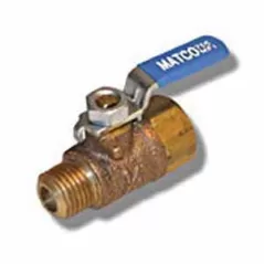 1/4" MNPT x FNPT Lead Cast Bronze 600 psi Ball Valve | VLZBV002MF
