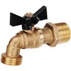 1/2" MIP x SolderForged Brass 646BV Ball Valve Hose Bibb | VLZHBV005
