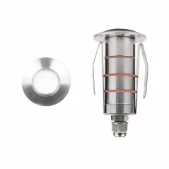 1.9 W 3000K LED Stainless Steel Recessed Round In-Ground Luminaire | WAC102130SS