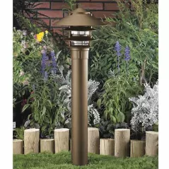 2.5 W Ceramic T3 LED Standard Architectural Bronze Die-Cast Copper-Free Aluminum Landscape Series 9226 Model Bollard Light | VISBR9226Z25WT3