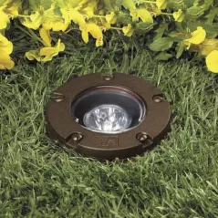 20 W Ceramic MR-16 Halogen Standard Architectural Bronze Die-Cast Copper-Free Aluminum Landscape Series 5262 Model In-Ground Well Light | VISGW5262Z