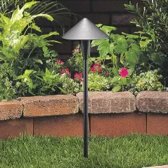 2.5 W Ceramic T3 LED Standard Black Die-Cast Copper-Free Aluminum Landscape Series 6500 Model Round Path Light | VISPR6500B25WT3