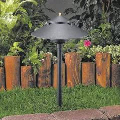 Standard Black Die-Cast Copper-Free Aluminum Landscape Series 9216 Model Medium Path Light | VISPR9216B