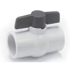 3" Slip White PVC 150 PSI Ball Valve | VLPBV030S