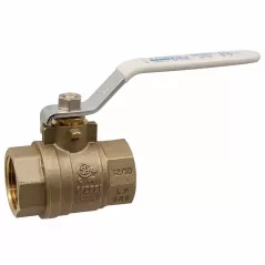 1" FIPT Lead-Free Brass 600 psi TFP600A-LF Series 2-Piece Ball Valve | VLZBV010FLF
