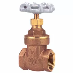 2-1/2" FIPT Lead Brass 200 psi TI-8 Series Gate Valve | VLZGV025F