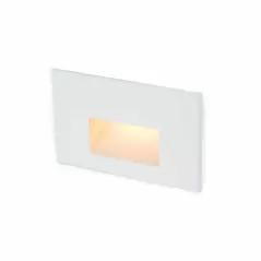 2 W 2700K LED White Aluminum Rectangle Step Light | WAC401127WT
