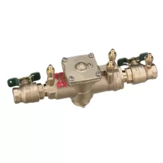 1" FNPT Lead-Free Bronze 175 psi LF009M2-QT Series In-Line Reduced Pressure Zone Assembly | WAT009QT010LF