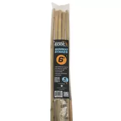 Grower's Edge Natural Bamboo 6 ft - 6/Bag (40 Bags/Bundle)
