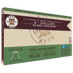 True Liberty 4 Gallon Bags 18 in x 24 in (100/pack)