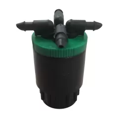 1/2" Inlet FIPT x Barb Swivel 20 gph Green CFL Series Pressure Compensating 4-Outlet Drip Bubbler | AGFCFL20