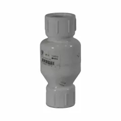 1" FPT White PVC 200 psi 1001 Series with Flow Control Spring Check Valve | FLO100110