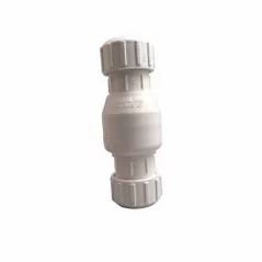 1" Slip White PVC 125 psi 1500 Series with Flow Control Swing Check Valve | FLO152010