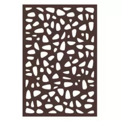 48" x 70" x 5/16" Wood Natural Brown Decorative Fence Panel | OUTUSADSDA1