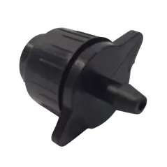 1/4" Barb 0 to 20 gpm Black Adjustable 360 Degrees Fan Spray Non-Pressure Compensating Drip Emitter | AGFDAFBFAN
