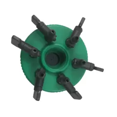 1/2" Inlet FIPT 0 to 20 gph Black/Green Adjustable 6-Outlet Bubbler | AGFMFBA