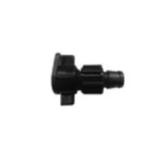 Tape-Loc x Lay Carbon Black PVC/Polyethylene FHC-06-LS Series Small Foot Molded Flat Connector | AGP12030063