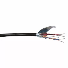 18/4 1000' PE Blue/Orange, Black Jacket Underground 2-Pair Shielded and Armored Direct Burial Communication Wire | WICP7171DA