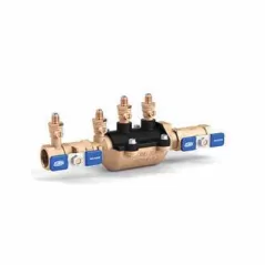 3/4" Flanged/Grooved Epoxy Coated Lead-Free Ductile Iron 175 psi 350 Series Double Check Backflow Preventer | WLK350FT007