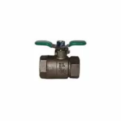 1-1/2" FNPT Tapped Lead-Free Bronze 400 psi 850TXL Series Ball Valve | WLP850T015XL